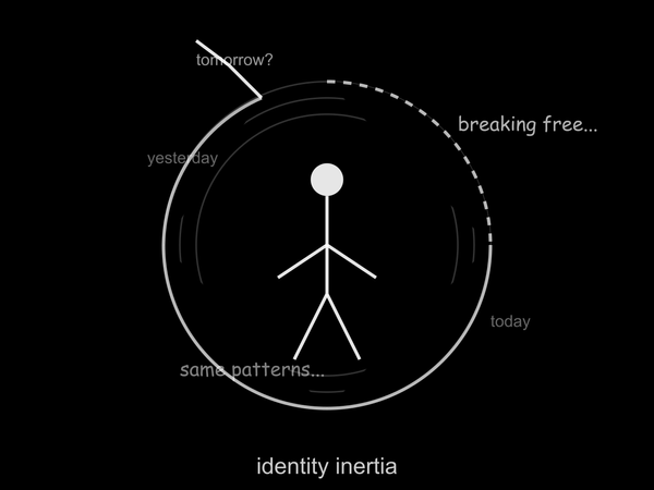 Identity Inertia: Resistance to change despite diminishing returns